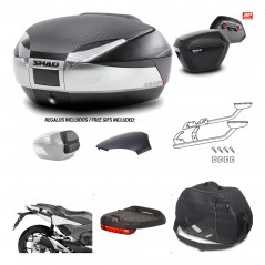 Lateral cases + back trunk + big top fitting + accessories + 3p hardware  SH48  