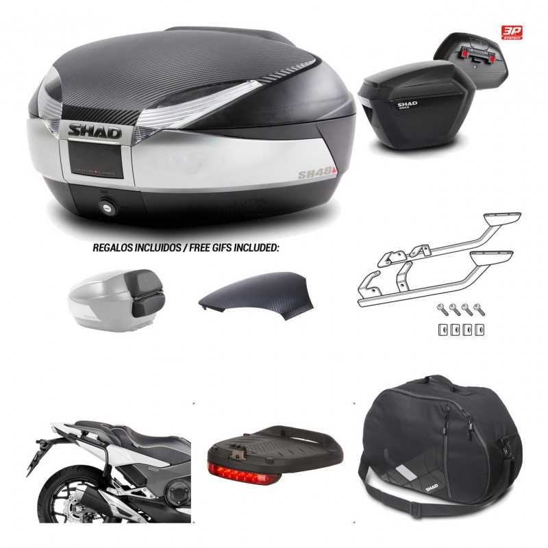 Lateral cases + back trunk + big top fitting + accessories + 3p hardware  SH48  