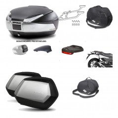 SHAD Maletas laterales + baul trasero herraje montaje accesorios 3p SH48 SC SH35 PREMIUM KIT-193115