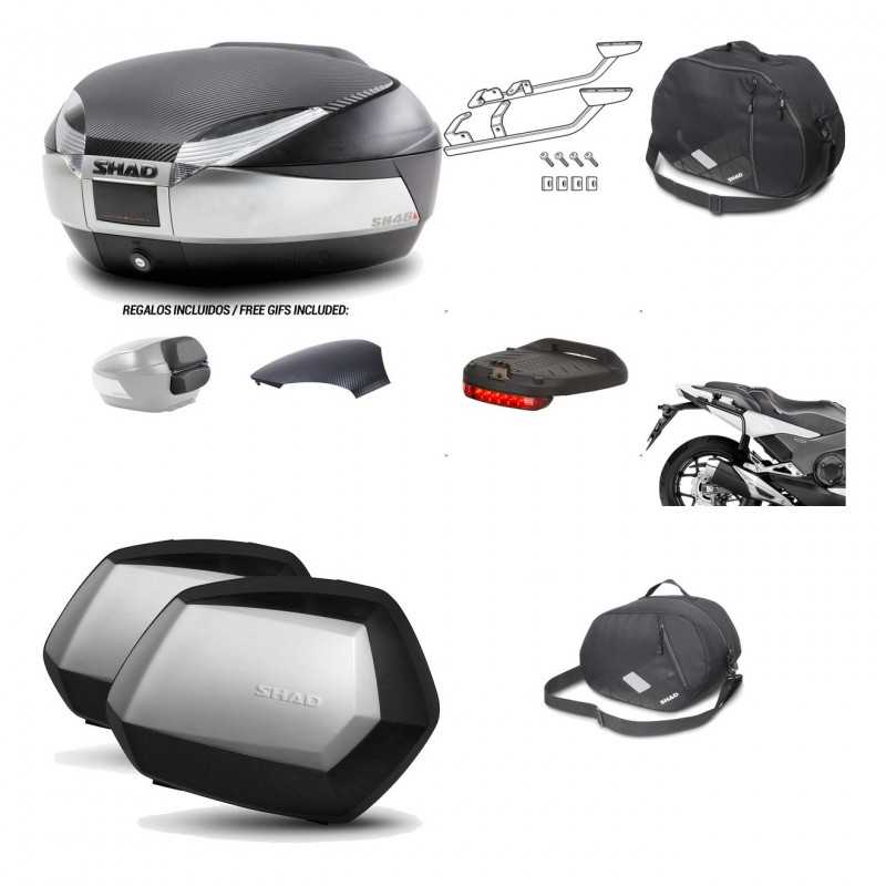 Lateral cases + back trunk + big top fitting + accessories + 3p hardware  SH48  