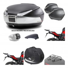 Lateral cases + back trunk + big top fitting + accessories + 3p hardware  SH48  