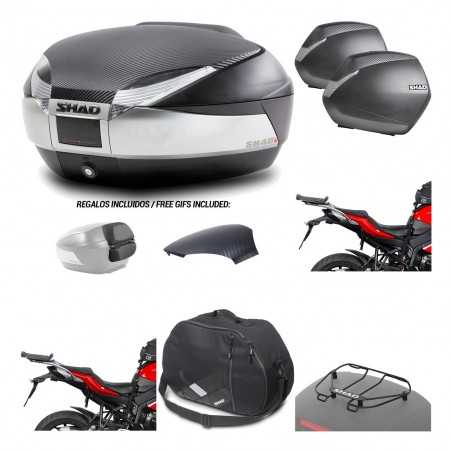 SHAD Maletas laterales + baul trasero herraje montaje accesorios 3p SH48 SH36 SH 36 KIT-192866