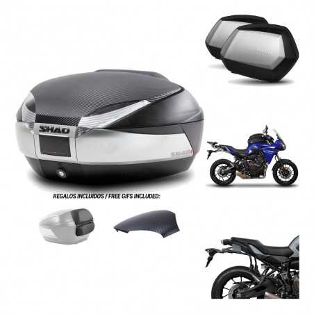 SHAD Maletas laterales + baul trasero herraje montaje 3p SH48 SC SH35 PREMIUM KIT-193170