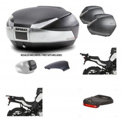 Lateral cases + back trunk + big top fitting + brake light + 3p hardware  SH48  
