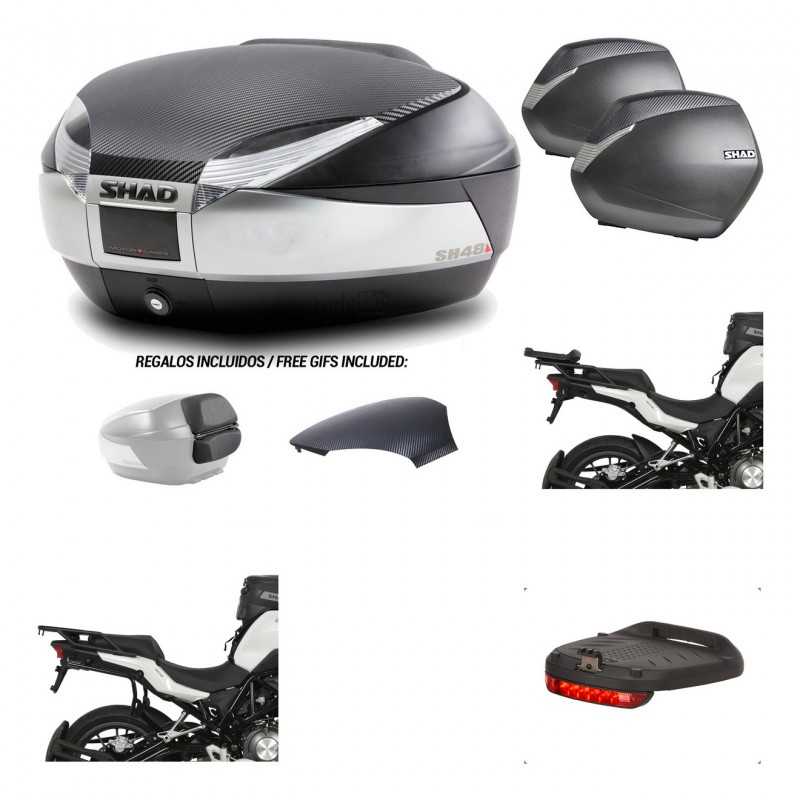 Lateral cases + back trunk + big top fitting + brake light + 3p hardware  SH48  