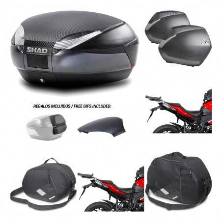 SHAD Maletas laterales + baul trasero herraje montaje accesorios 3p SH48 SH36 SH 36 KIT-193321