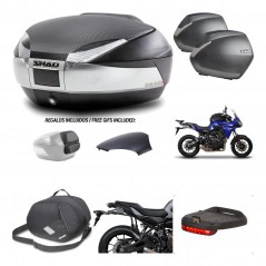 Lateral cases + back trunk + big top fitting + accessories + 3p hardware  SH48  
