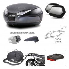 Lateral cases + back trunk + big top fitting + accessories + 3p hardware  SH48  