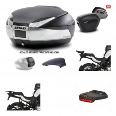 Lateral cases + back trunk + big top fitting + brake light + 3p hardware  SH48  