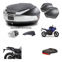 Lateral cases + back trunk + big top fitting + brake light + 3p hardware  SH48  