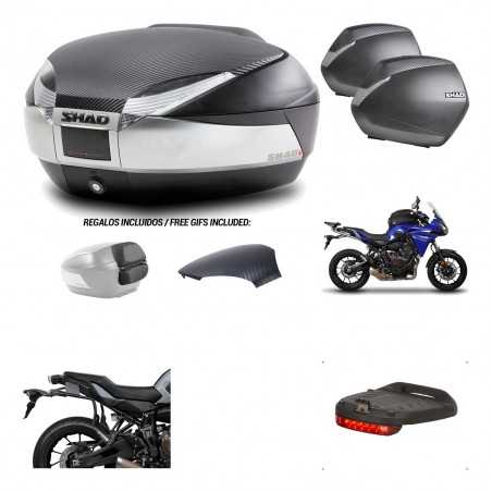 SHAD Maletas laterales + baul trasero herraje montaje luz de freno 3p SH48 SH36 SH 36 KIT-193172