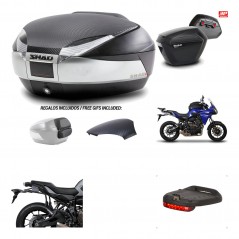 Lateral cases + back trunk + big top fitting + brake light + 3p hardware  SH48  