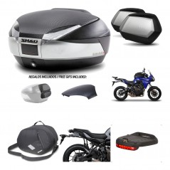 SHAD Maletas laterales + baul trasero herraje montaje accesorios 3p SH48 SC SH35 PREMIUM KIT-193175