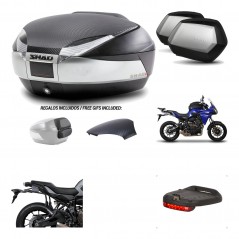Lateral cases + back trunk + big top fitting + brake light + 3p hardware  SH48  