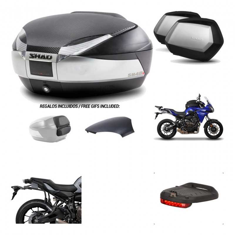 Lateral cases + back trunk + big top fitting + brake light + 3p hardware  SH48  