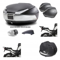 Lateral cases + back trunk + big top fitting + internal bag + 3p hardware  SH48 