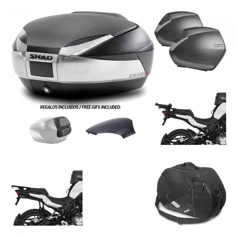 Lateral cases + back trunk + big top fitting + internal bag + 3p hardware  SH48 