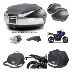 Lateral cases + back trunk + big top fitting + accessories + 3p hardware  SH48  
