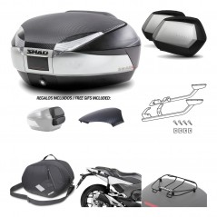 Lateral cases + back trunk + big top fitting + accessories + 3p hardware  SH48  