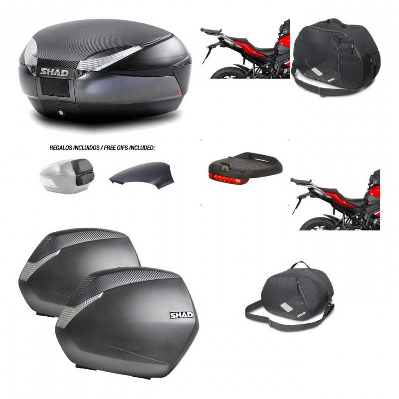 SHAD Maletas laterales + baul trasero herraje montaje accesorios 3p SH48 SH36 SH 36 KIT-193327
