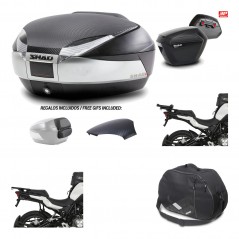 Lateral cases + back trunk + big top fitting + internal bag + 3p hardware  SH48 