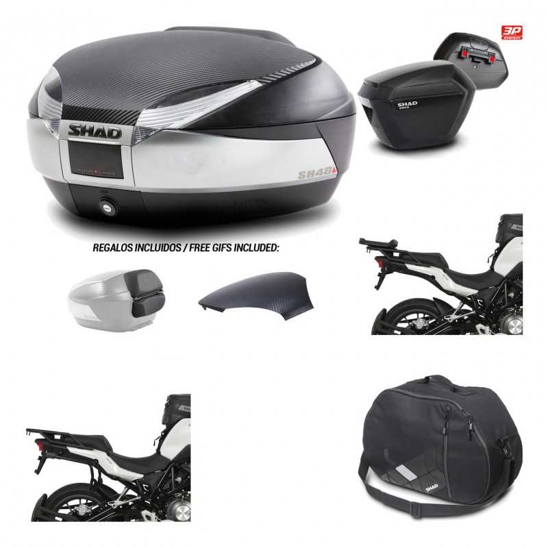 Lateral cases + back trunk + big top fitting + internal bag + 3p hardware  SH48 
