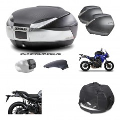 Lateral cases + back trunk + big top fitting + internal bag + 3p hardware  SH48 