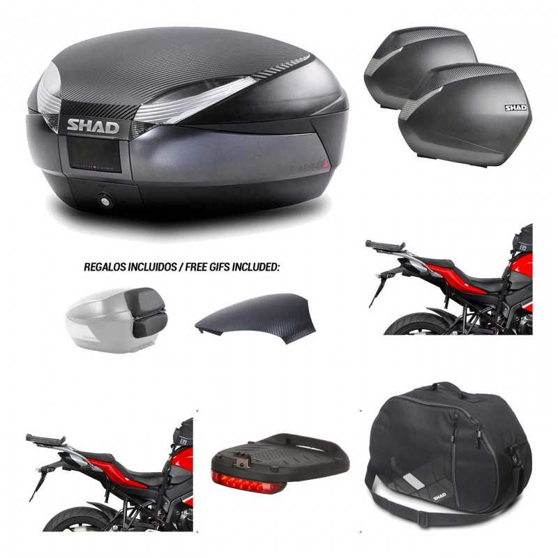 Lateral cases + back trunk + big top fitting + accessories + 3p hardware  SH48  