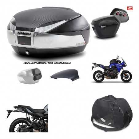 SHAD Maletas laterales + baul trasero herraje montaje bolsa interna 3p SH48 SH23 KIT-193179