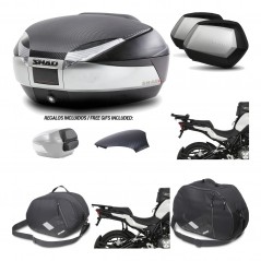 SHAD Maletas laterales + baul trasero herraje montaje accesorios 3p SH48 SC SH35 PREMIUM KIT-193229