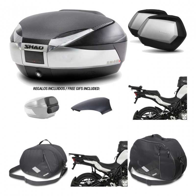 Lateral cases + back trunk + big top fitting + accessories + 3p hardware  SH48  