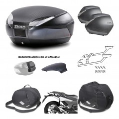 Lateral cases + back trunk + big top fitting + accessories + 3p hardware  SH48  