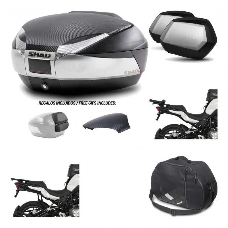 Lateral cases + back trunk + big top fitting + internal bag + 3p hardware  SH48 