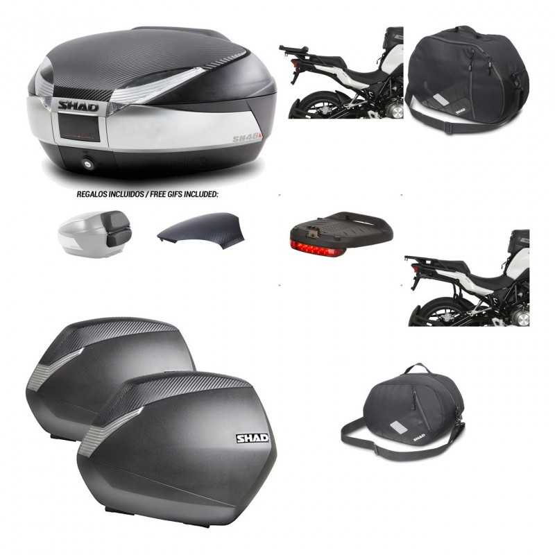 SHAD Maletas laterales + baul trasero herraje montaje accesorios 3p SH48 SH36 SH 36 KIT-193231