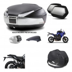 Lateral cases + back trunk + big top fitting + internal bag + 3p hardware  SH48 