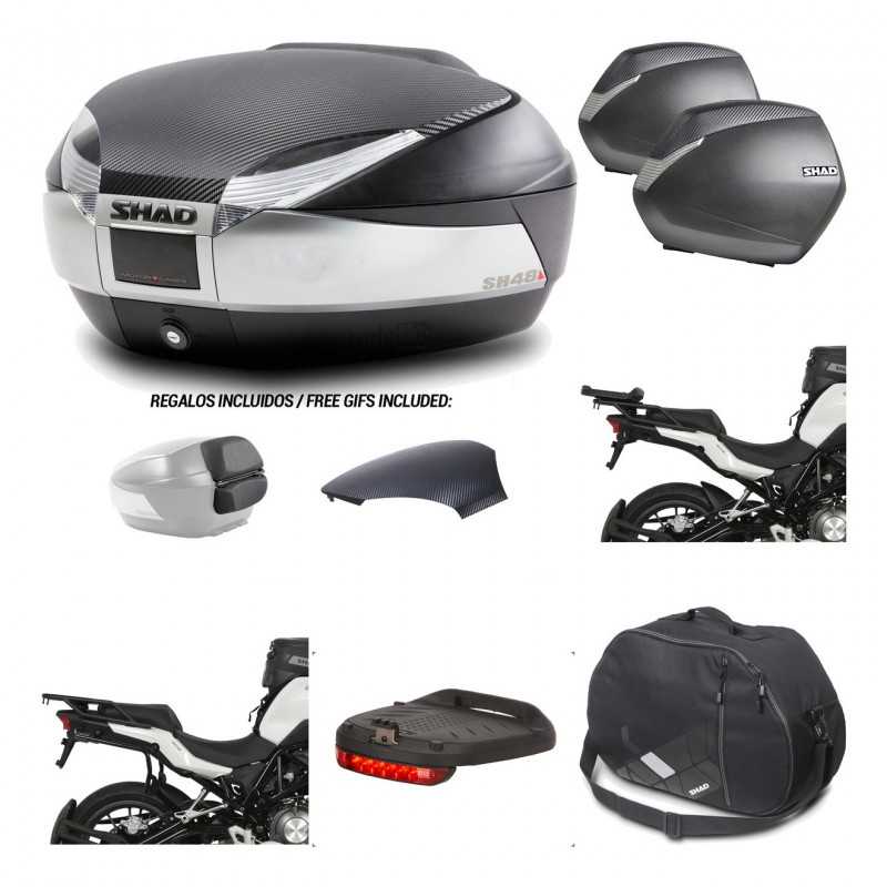 Lateral cases + back trunk + big top fitting + accessories + 3p hardware  SH48  