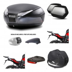Lateral cases + back trunk + big top fitting + accessories + 3p hardware  SH48  