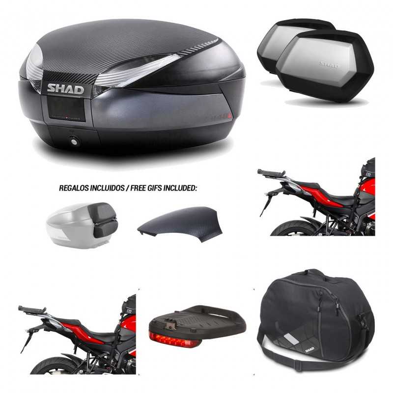 Lateral cases + back trunk + big top fitting + accessories + 3p hardware  SH48  