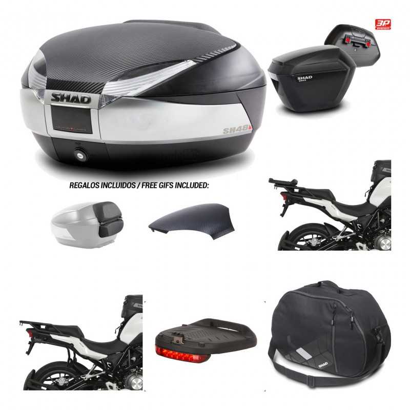 SHAD Maletas laterales + baul trasero herraje montaje accesorios 3p SH48 SH23 KIT-193233