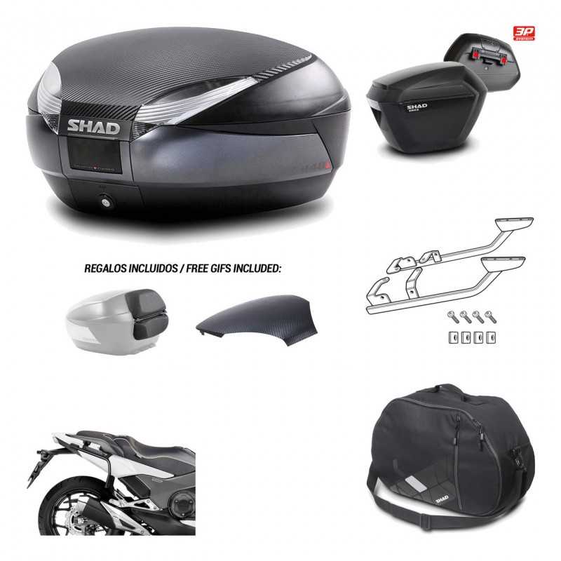 Lateral cases + back trunk + big top fitting + internal bag + 3p hardware  SH48 