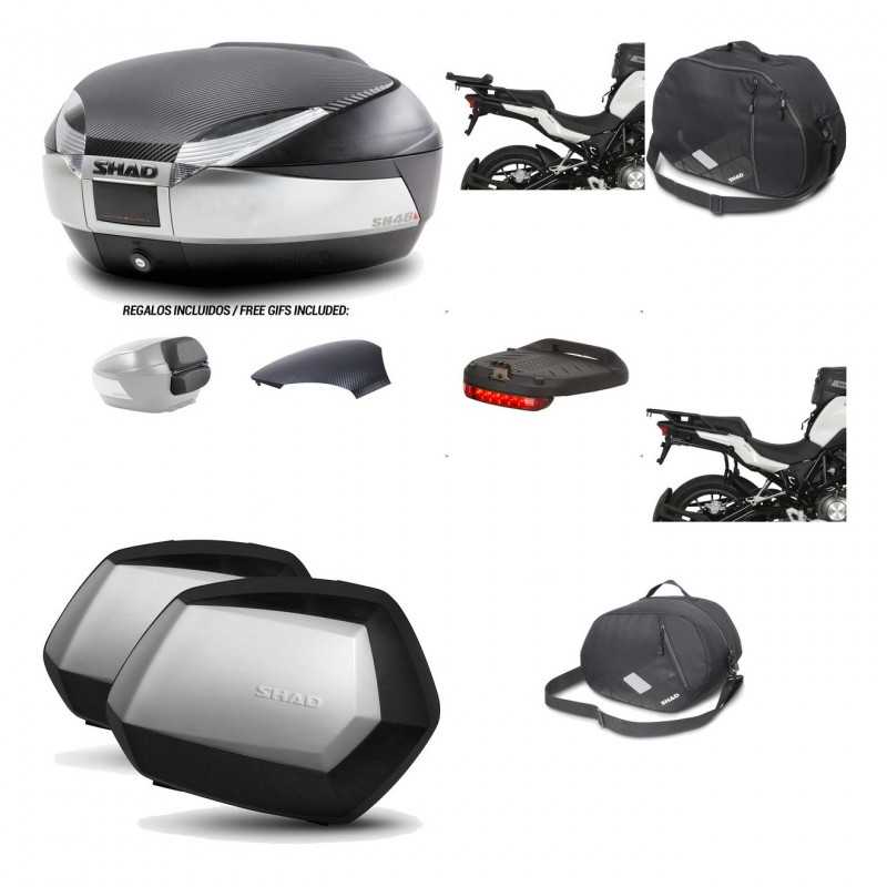 Lateral cases + back trunk + big top fitting + accessories + 3p hardware  SH48  
