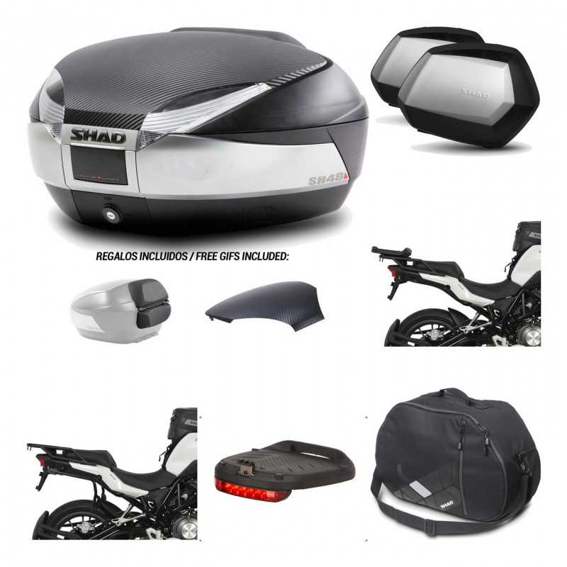 Lateral cases + back trunk + big top fitting + accessories + 3p hardware  SH48  