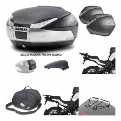 Lateral cases + back trunk + big top fitting + accessories + 3p hardware  SH48  