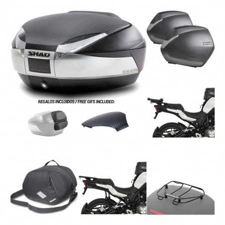 SHAD Maletas laterales + baul trasero herraje montaje accesorios 3p SH48 SH36 SH 36 KIT-193237