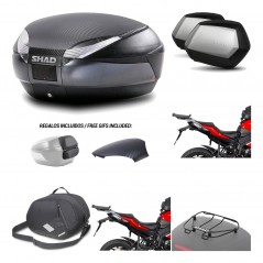 Lateral cases + back trunk + big top fitting + accessories + 3p hardware  SH48  