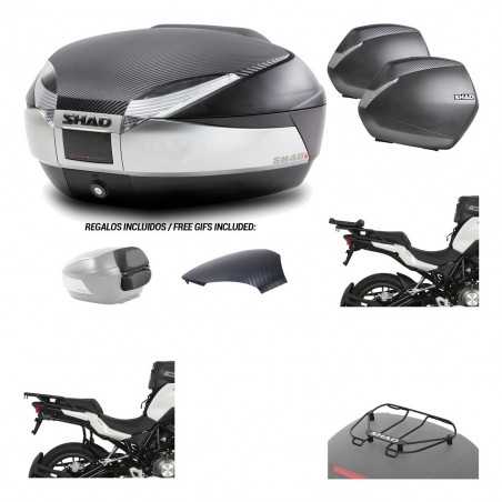 SHAD Maletas laterales + baul trasero herraje montaje parrilla portabultos superior 3p SH48 SH36 SH 36 KIT-193238