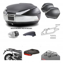 Lateral cases + back trunk + big top fitting + accessories + 3p hardware  SH48  