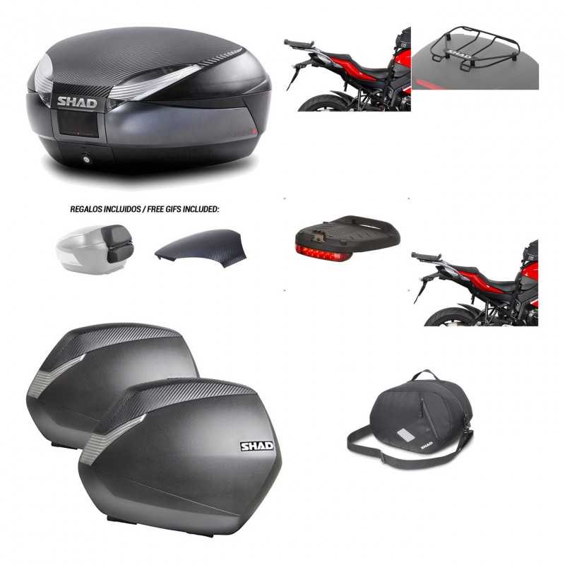 Lateral cases + back trunk + big top fitting + accessories + 3p hardware  SH48  