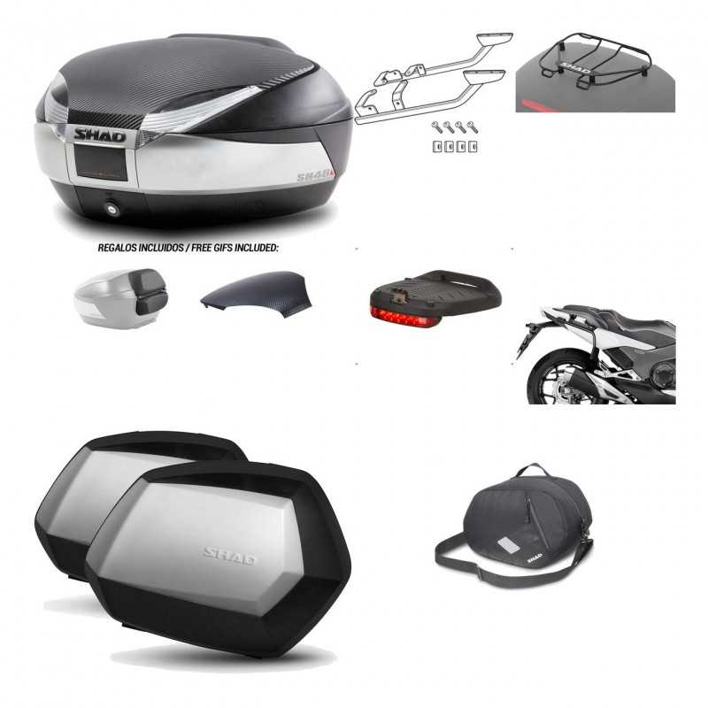 Lateral cases + back trunk + big top fitting + accessories + 3p hardware  SH48  