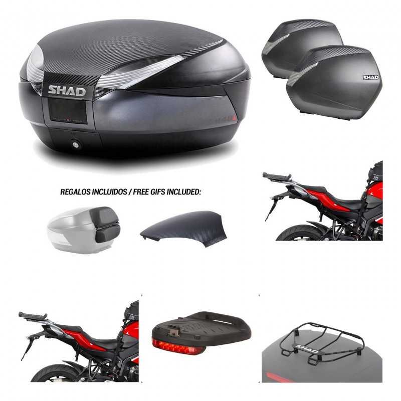 Lateral cases + back trunk + big top fitting + accessories + 3p hardware  SH48  